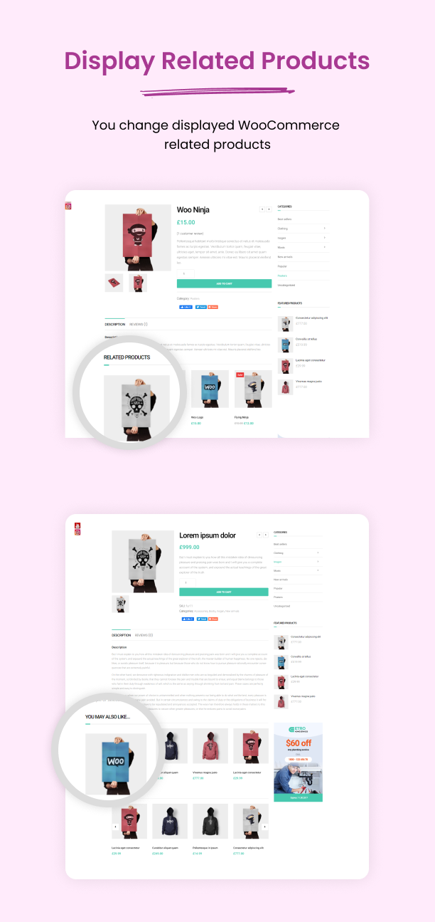 Display Related Products with Multiple Options