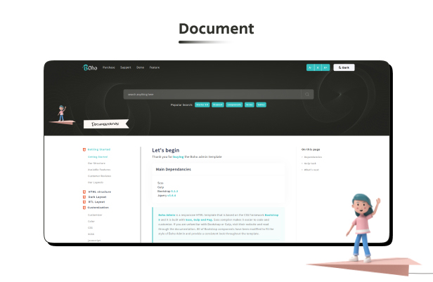 Boho Admin Dashboard theme