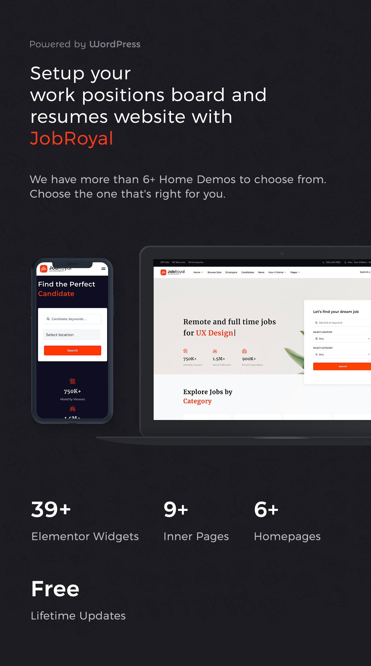 JobRoyal - Work Positions Board and Resumes WordPress Theme - 3