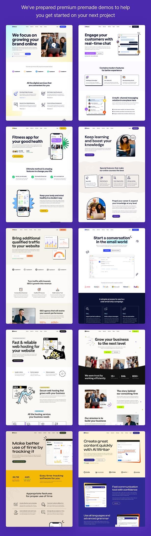 Masco - Saas Software Startup Joomla Template