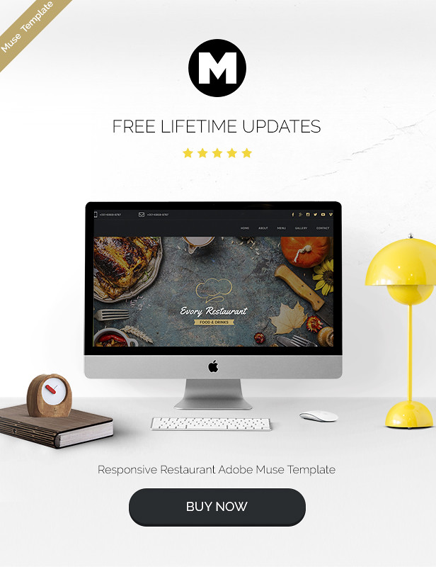 Evory - Responsive Restaurant Adobe Muse Template - 6