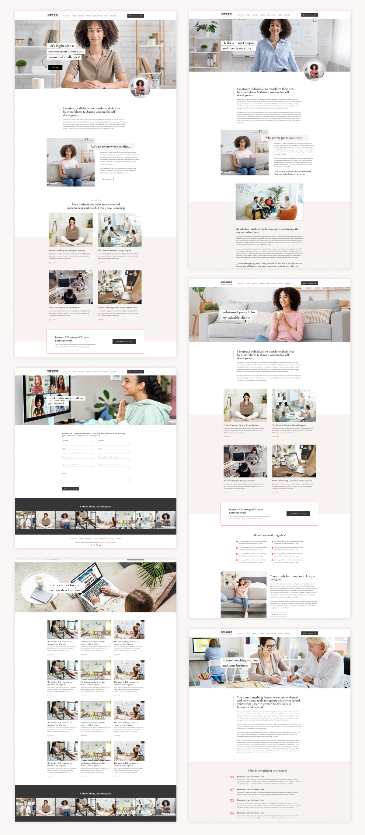 Fempire - Business Coach Elementor Pro Template Kit - 2