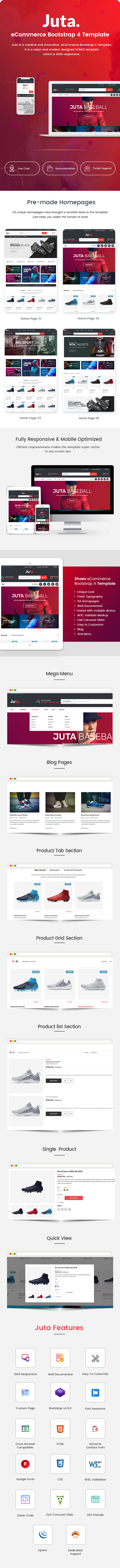 eCommerce Bootstrap 4 HTML Template