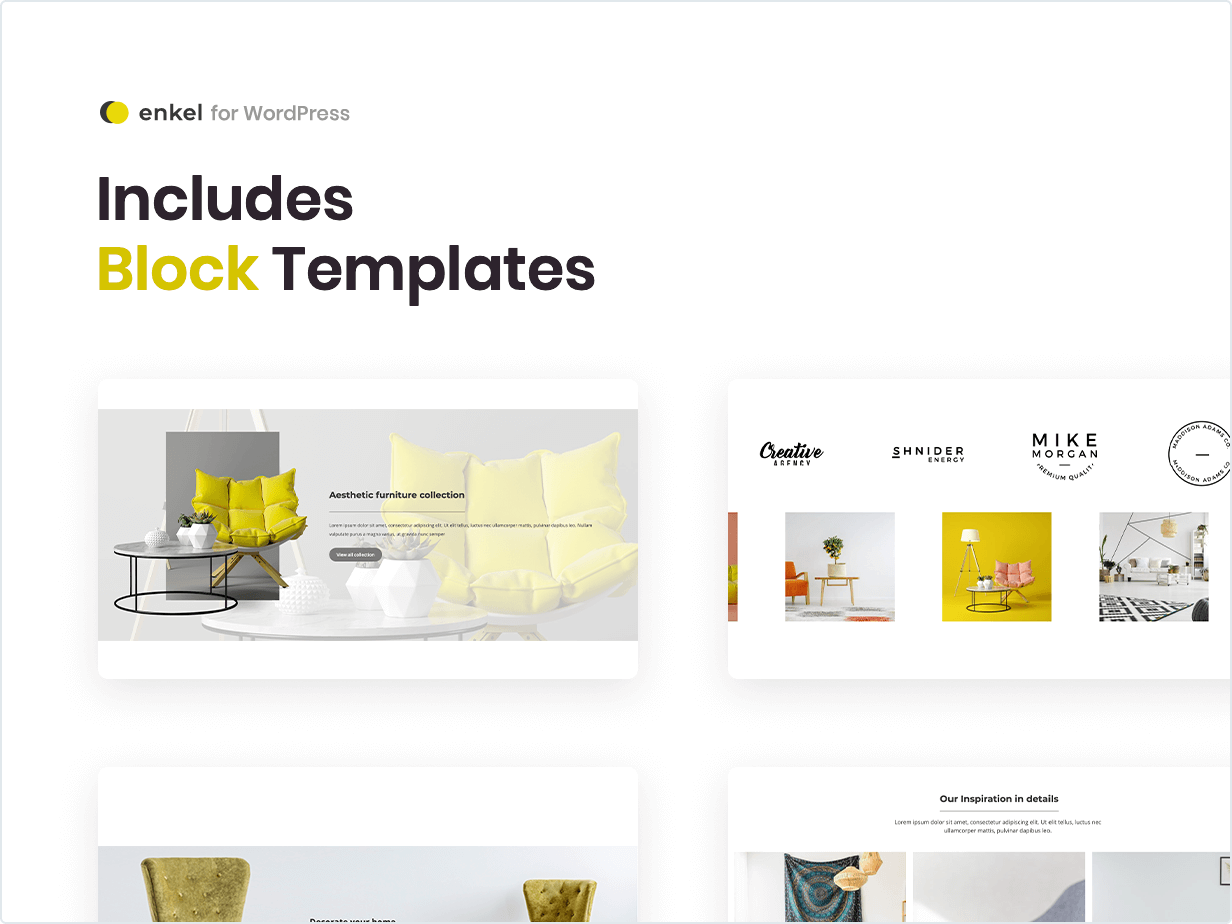 Includes Block Templates