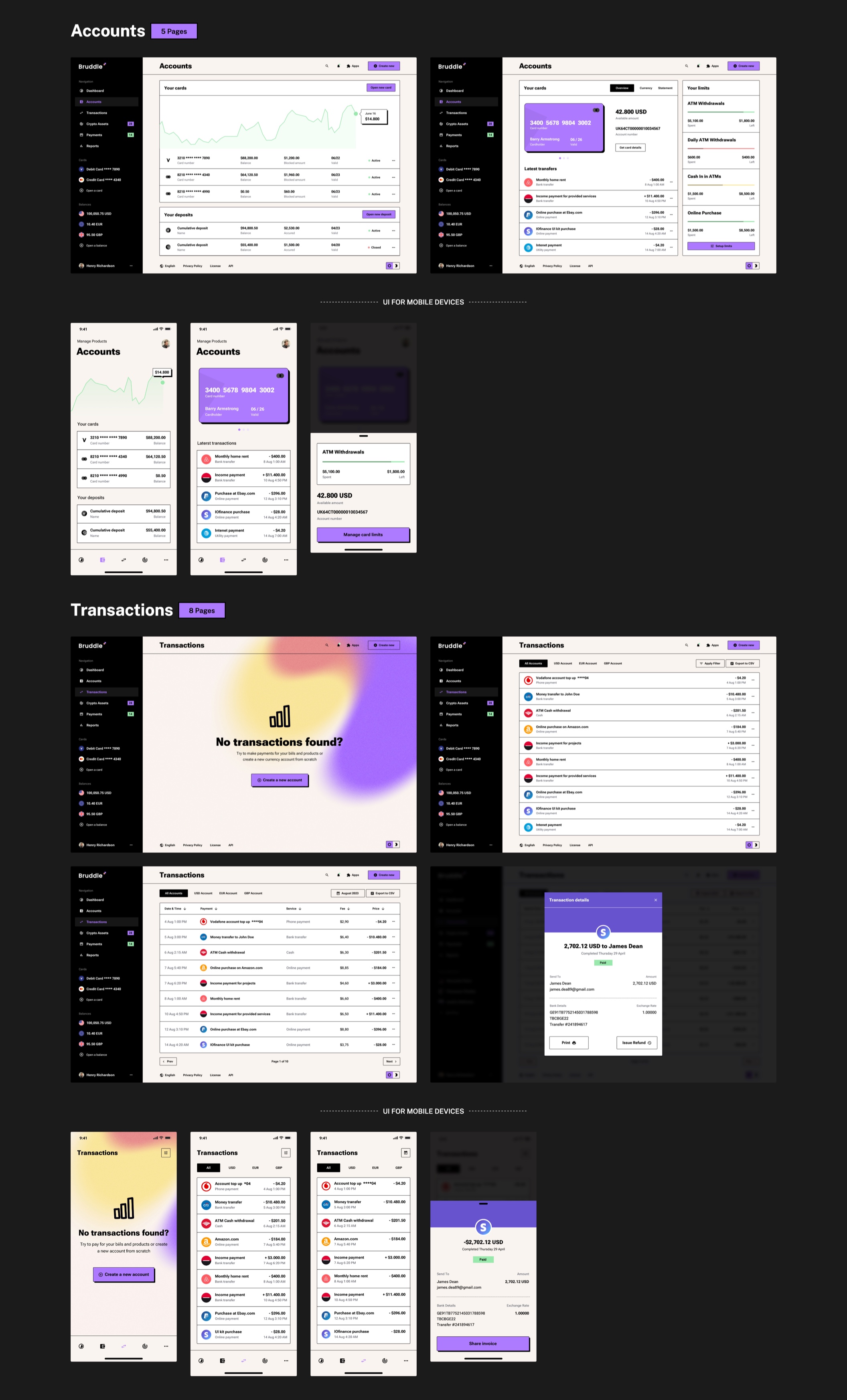 Bruddle - Neo Brutalism UI kit for SaaS Apps - 15