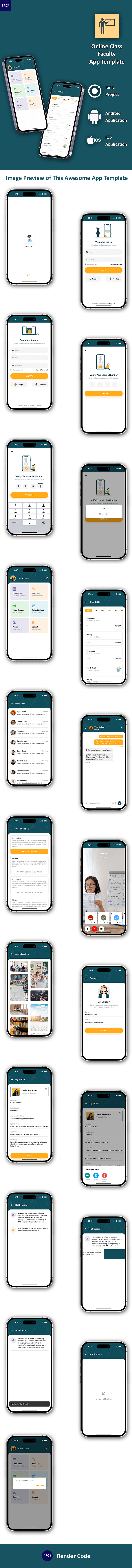 Online Class App Template | Coaching App | Online Exam eLearning App | Online Study App | Ionic - 12