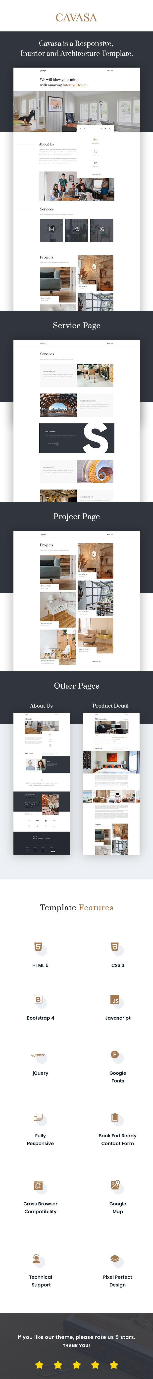 CAVASA - Responsive Interior and Architecture HTML Template - 1