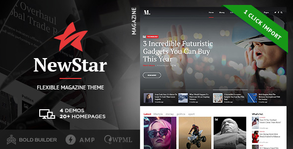 Newstar - Flexible Magazine WordPress Theme