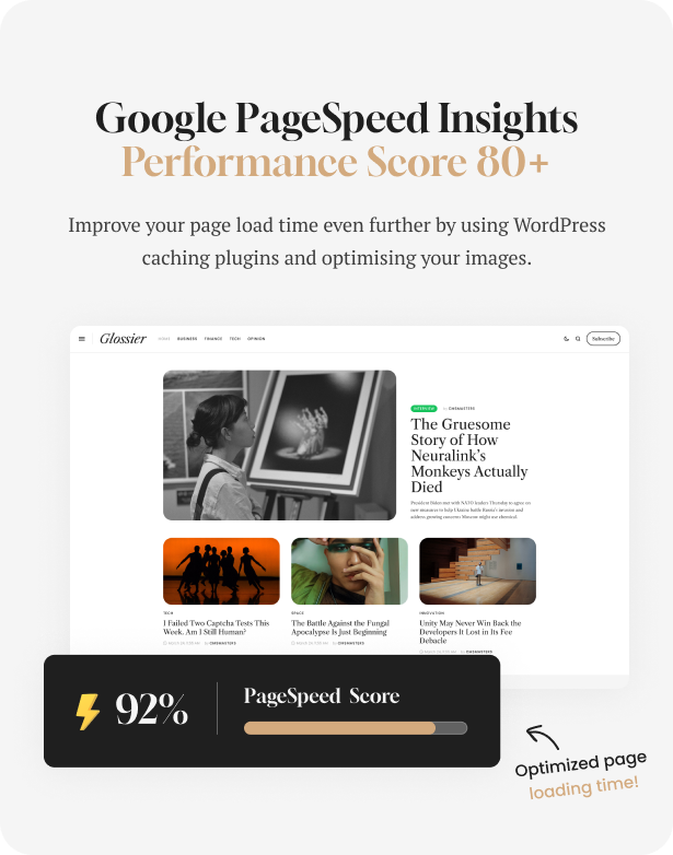 Glossier - Newspaper & Viral Magazine WordPress Theme