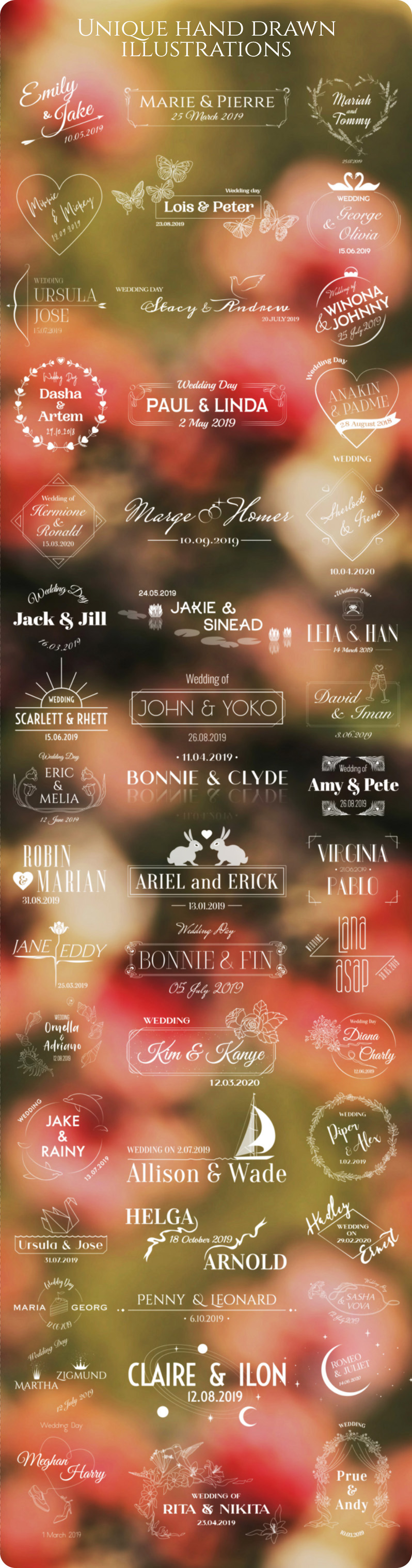 50 Wedding Titles | Essential Graphics | Mogrt - 5