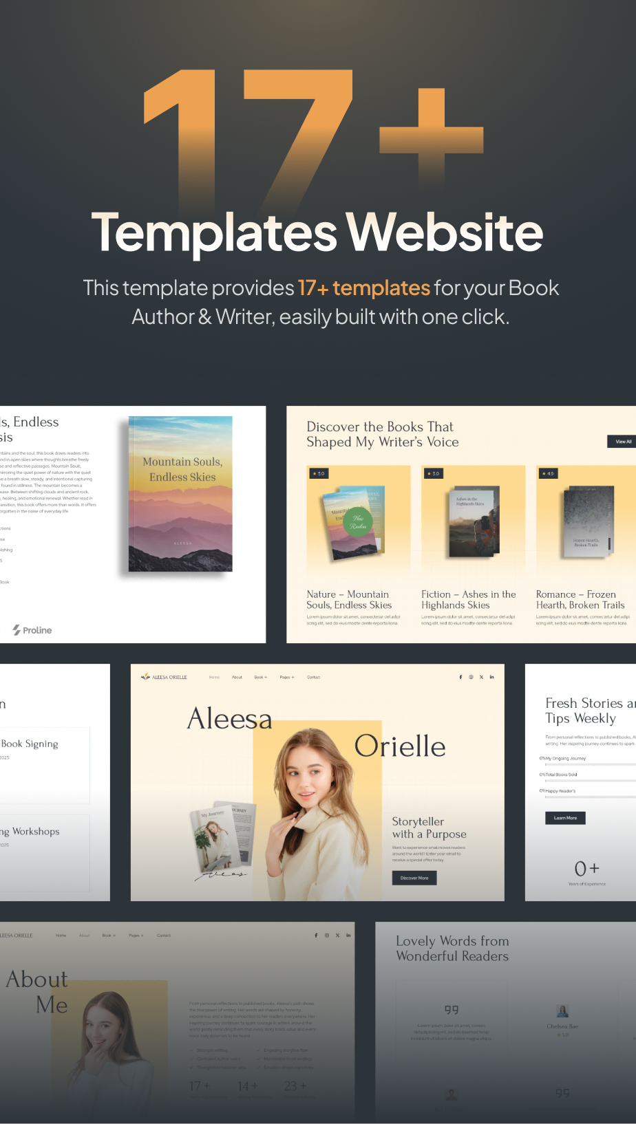 Aleesa – Book Author & Writer FSE WordPress Theme - 4