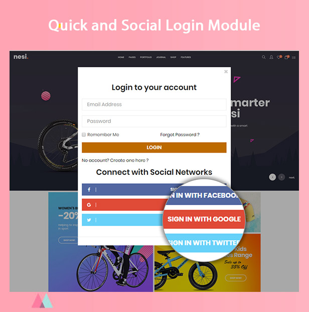 Quick Social Login