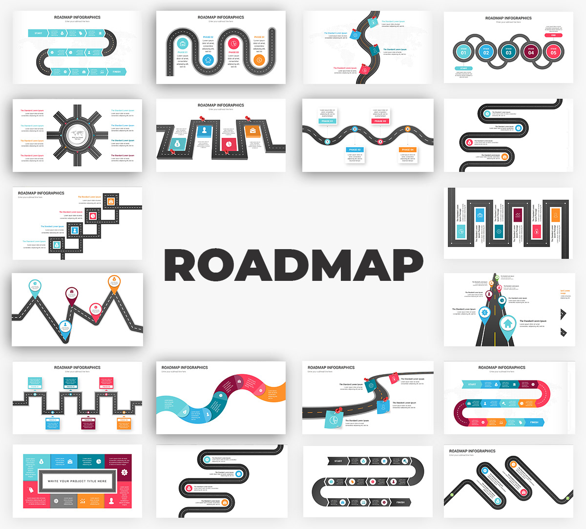 Infographics Complete Bundle PowerPoint Templates - 87