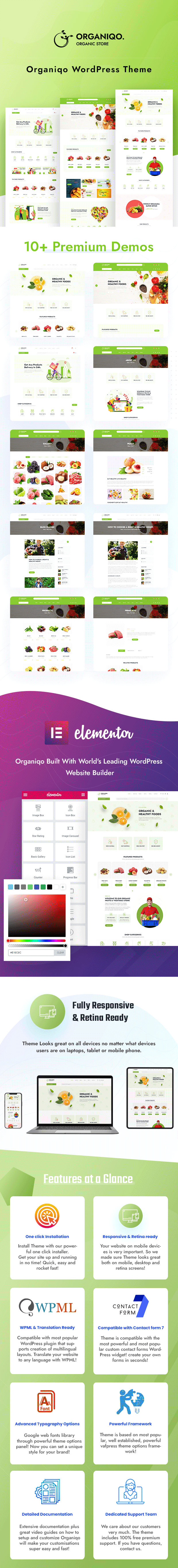 Organiqo - An Organic Store WordPress Theme - 1