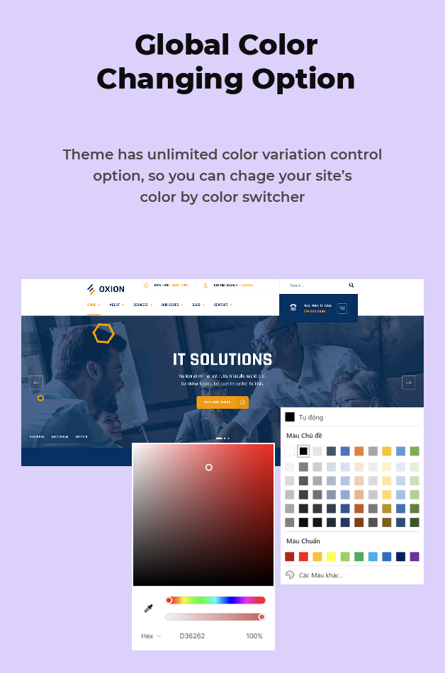 Global Colors Option Available