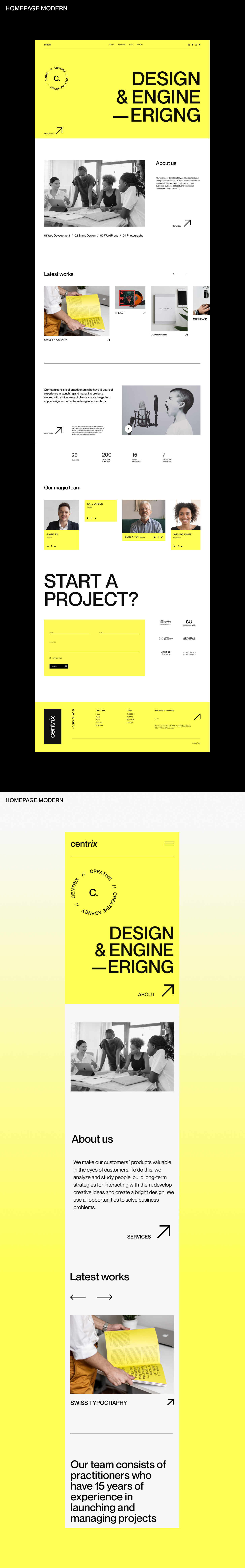 Centrix. - Creative Agency & Portfolio Figma Template - 8