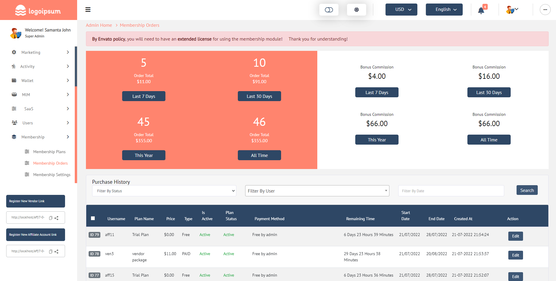 Affiliate Management System - PHP Platform - 41