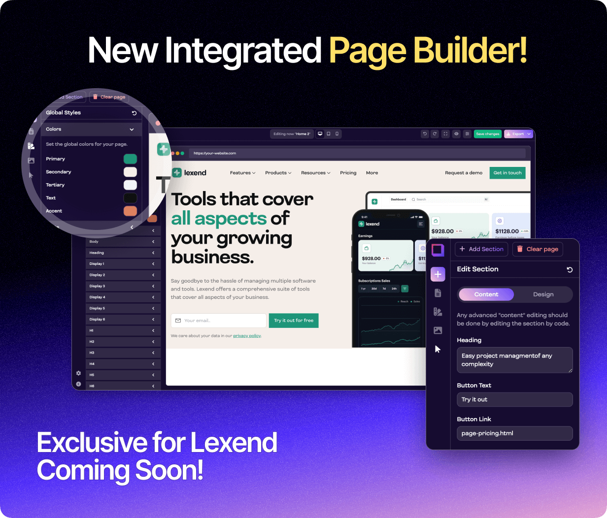 Page Builder - Soon