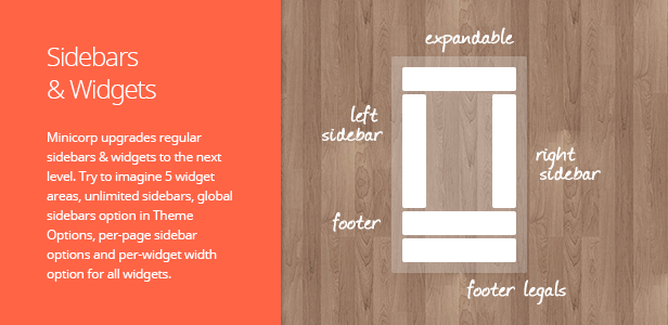 Sidebars & Widgets. Minicorp upgrades regular sidebars & widgets to the next level. Try to imagine …