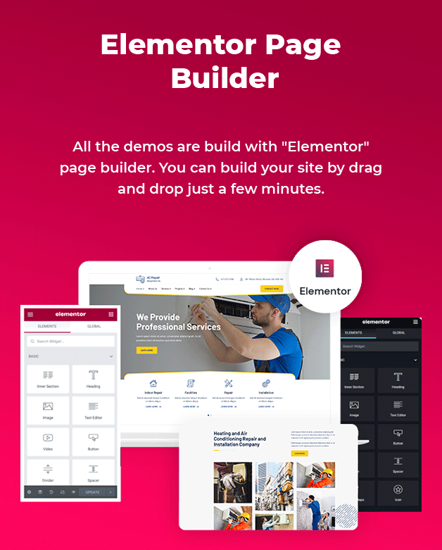 Elementor Builder Available