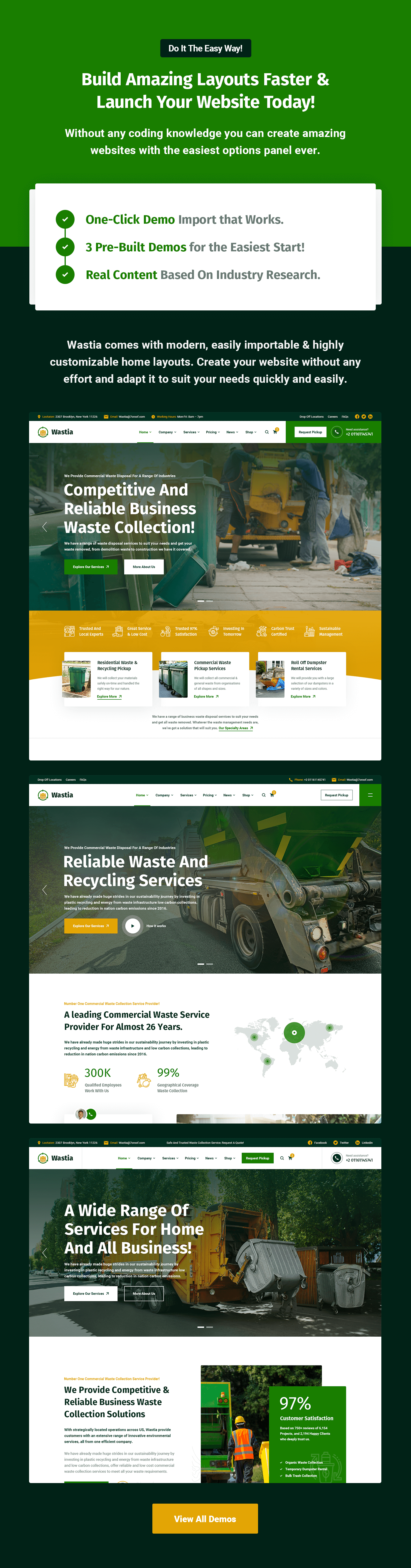 Wastia - Waste Pickup And Disposal Services WordPress Theme - 5