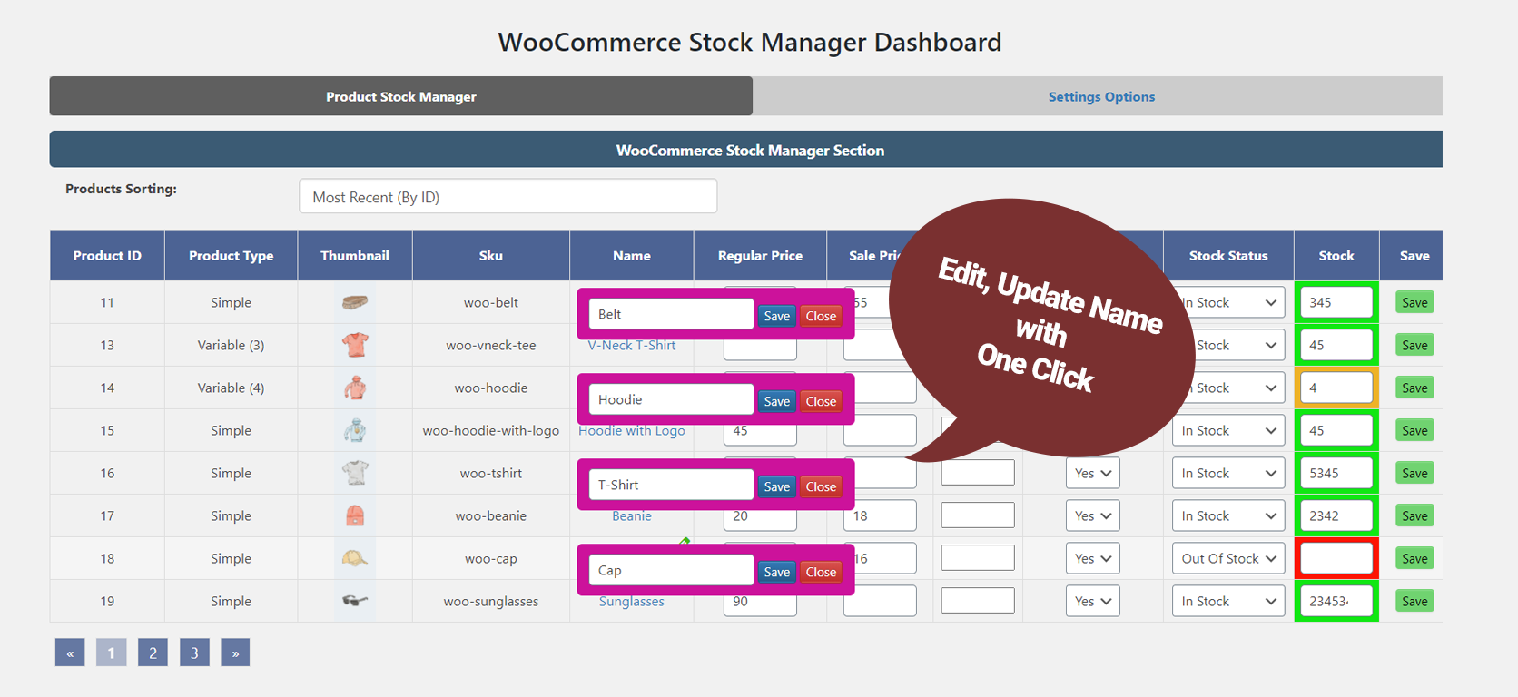 Woocommerce Stock Manager