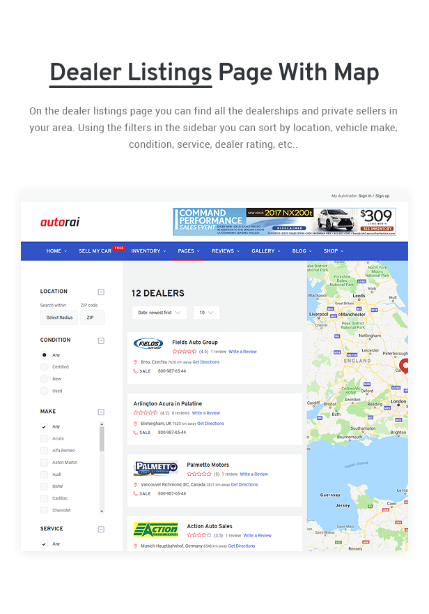 Avtorai- Car Dealer & Automotive Classified WordPress Theme - 9