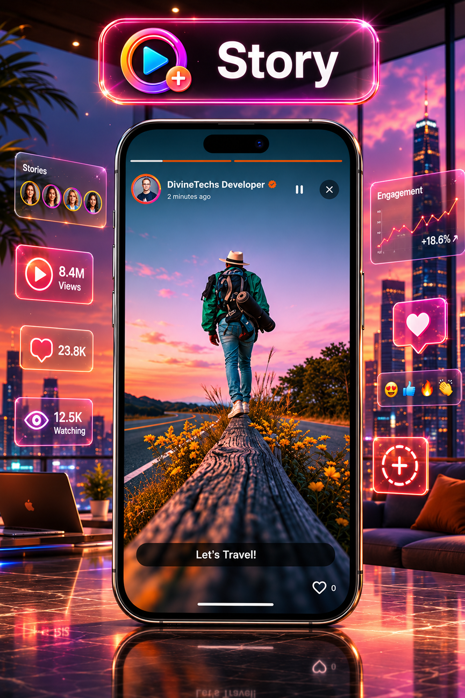 DTTrends – TikTok Clone | Reels, Live Streaming, PK Battle, Story, Feed, Chat | Flutter App - 15