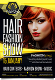 Hair Fashion Show Flyer Template