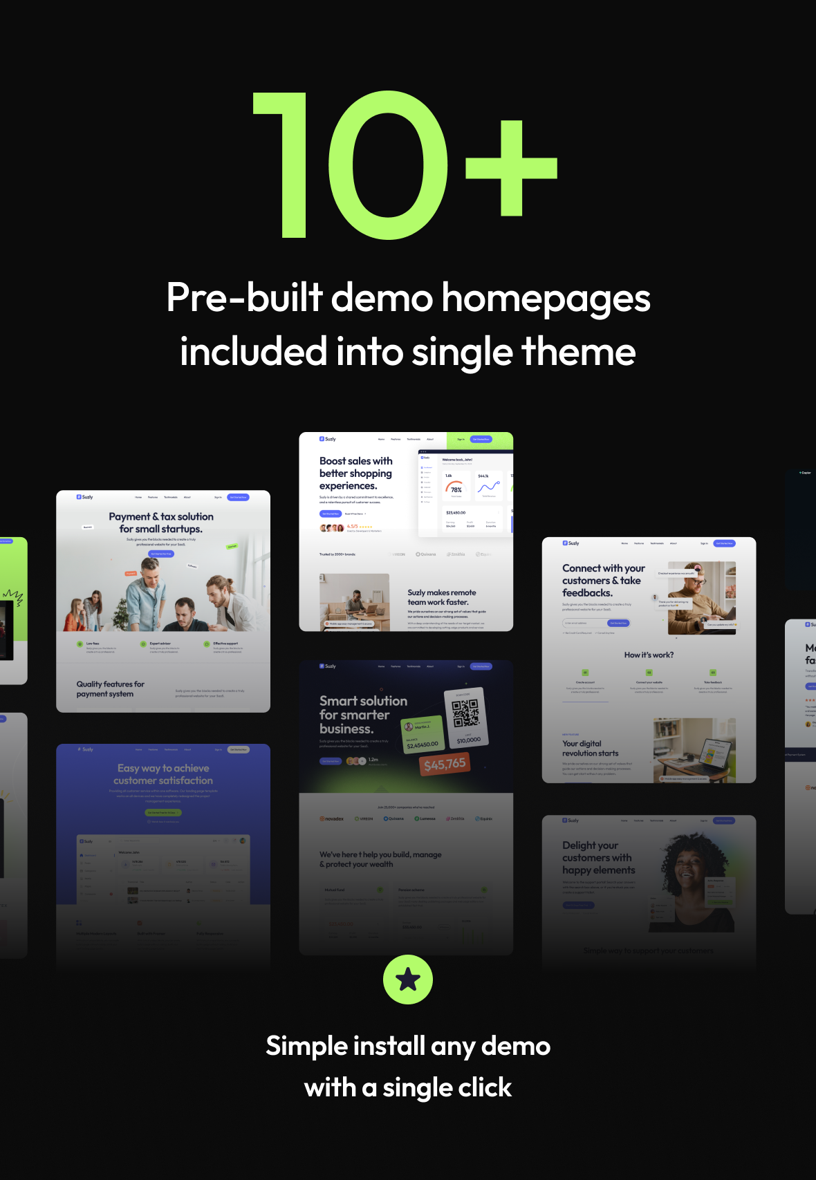 Suzly - SaaS & Startup Elementor WordPress Theme - 3