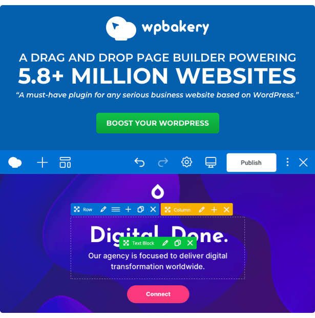 WPBakery Page Builder v7.4-WPBakery页面构建器-wordpress插件 已绿色NULLED