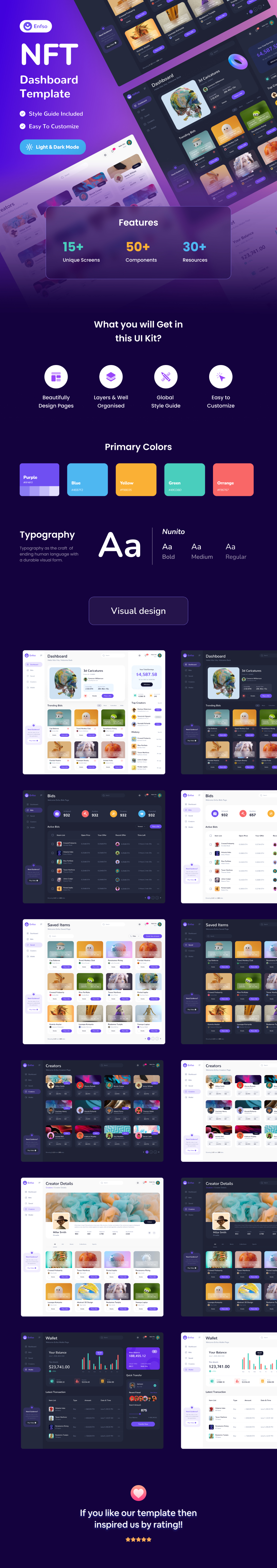 Enfso - NFT Dashboard Figma Template - 2