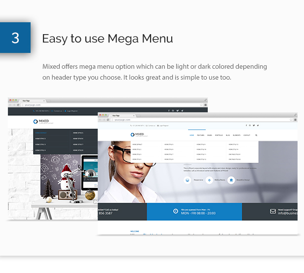 Mixed Modern and Professional HTML Template - 5