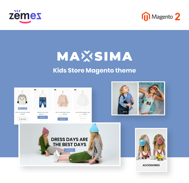 Maxsima Kids Store Magento 2 Theme - 1