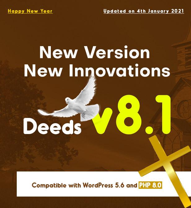 Deeds - Best Responsive Nonprofit Church WordPress Theme - 1