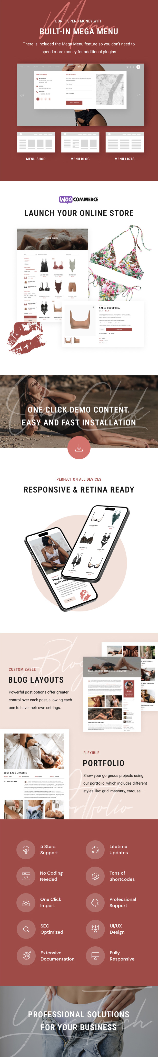 YourTouch - Lingerie & Underwear WordPress Theme - 2