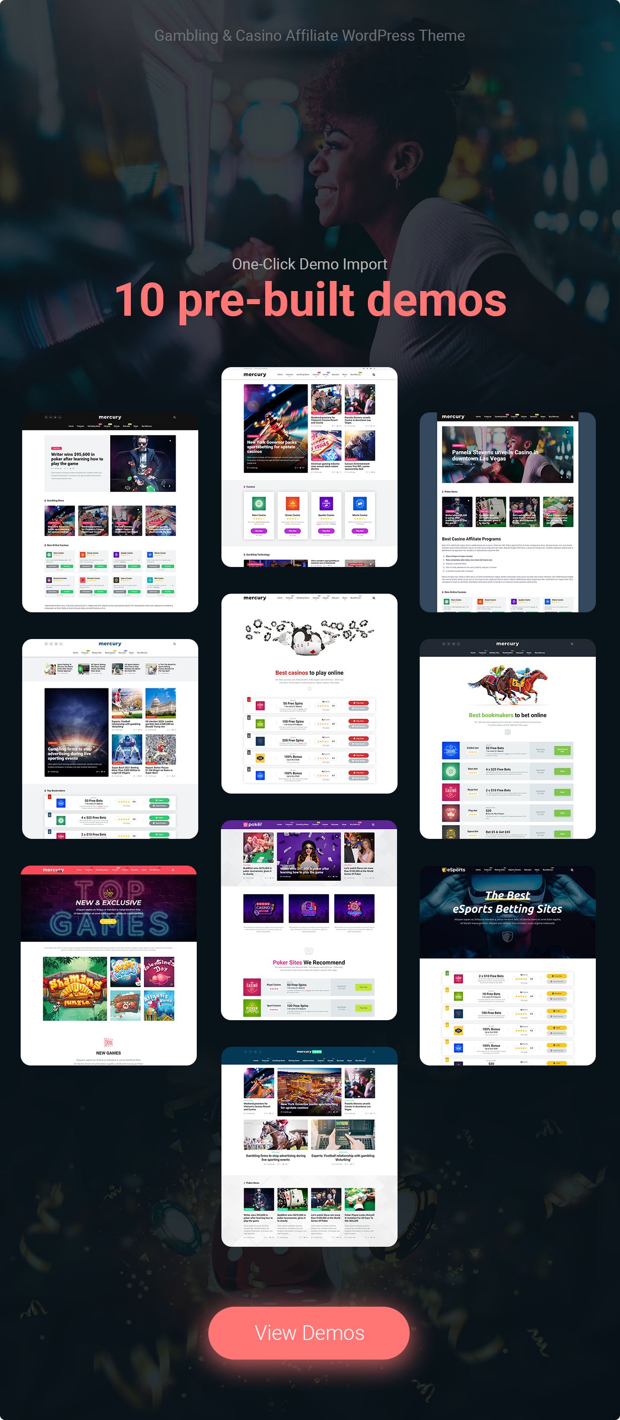 Casino Affiliate WordPress Theme