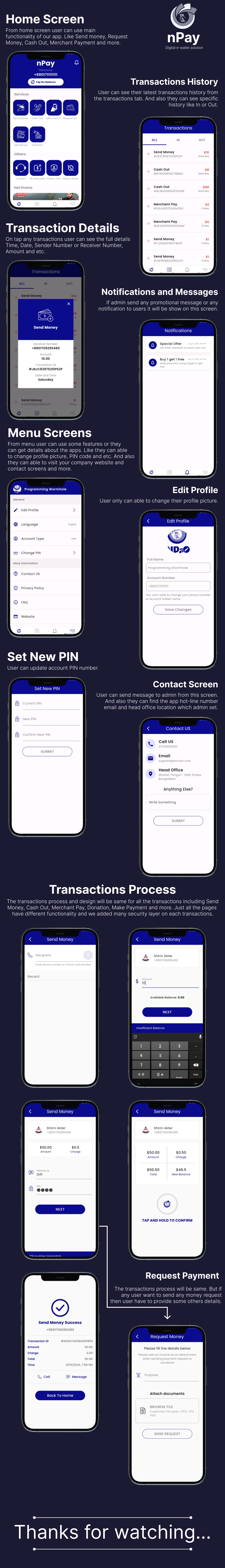 nPay - Flutter e-wallet application - 3