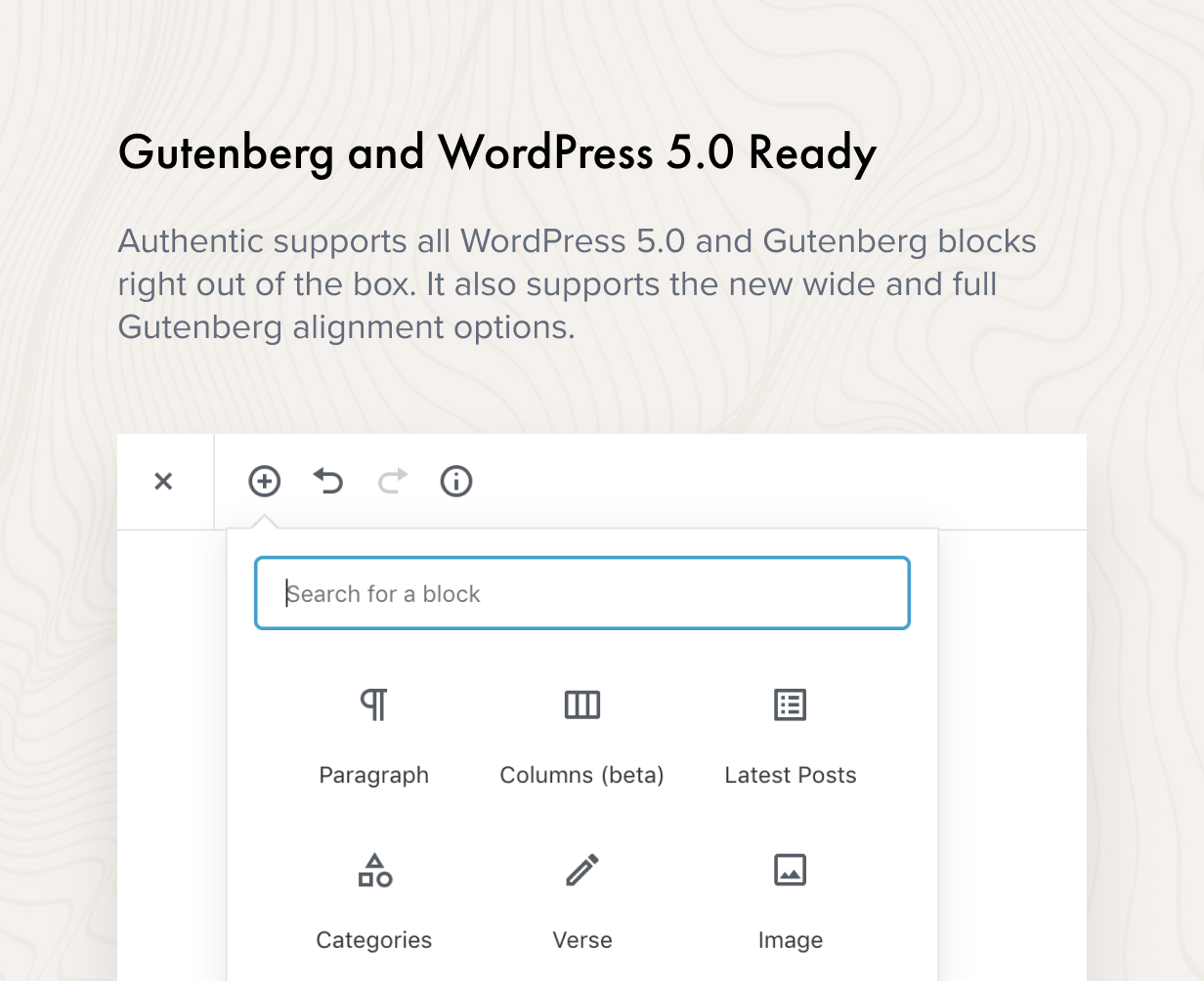Gutenberg and WordPress 5.0 Ready