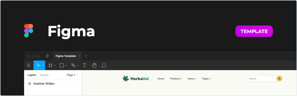 Herbalist – Medical Marijuana Store for Figma
