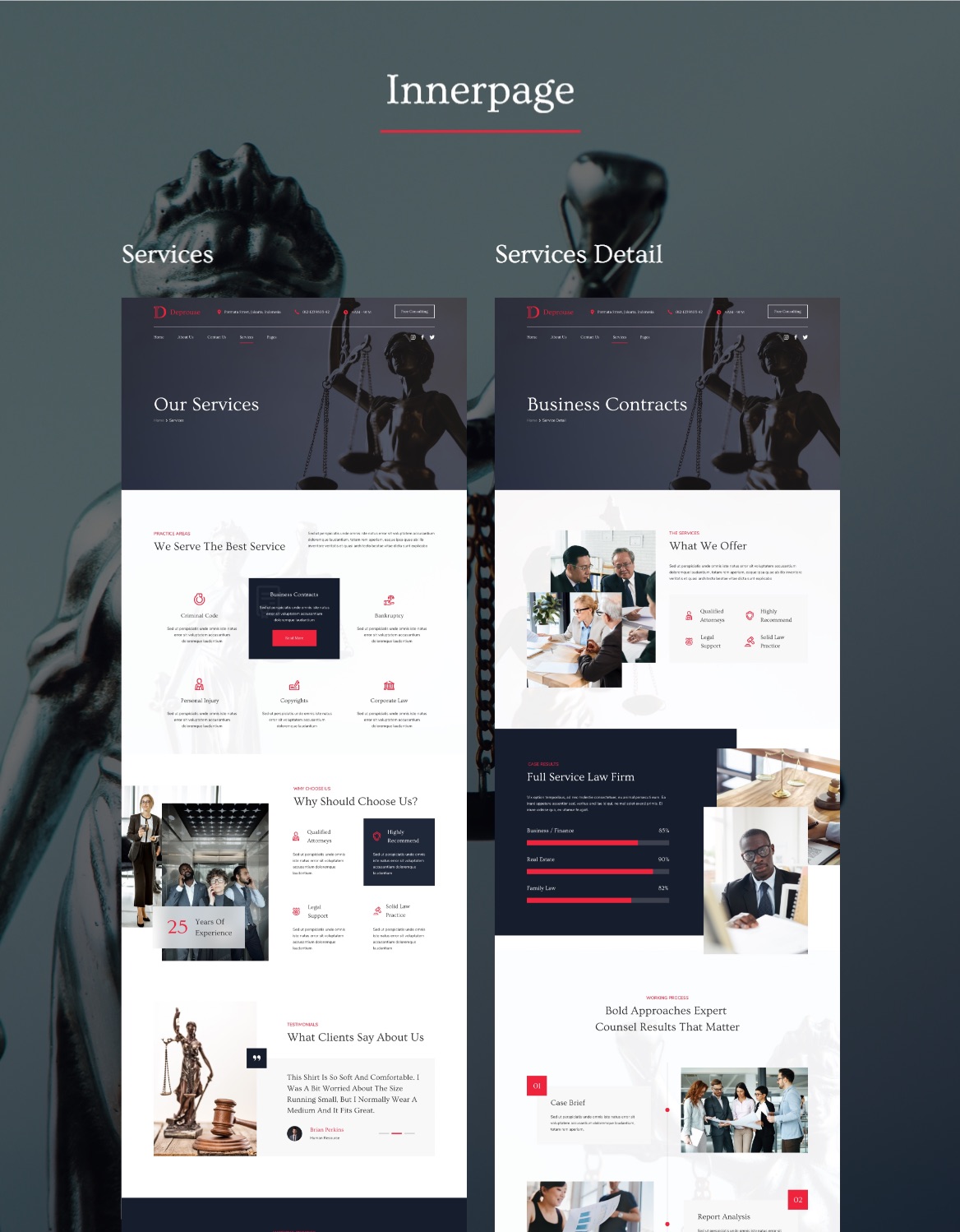 Dike - Lawfrim & Attorneys Website Template - 3