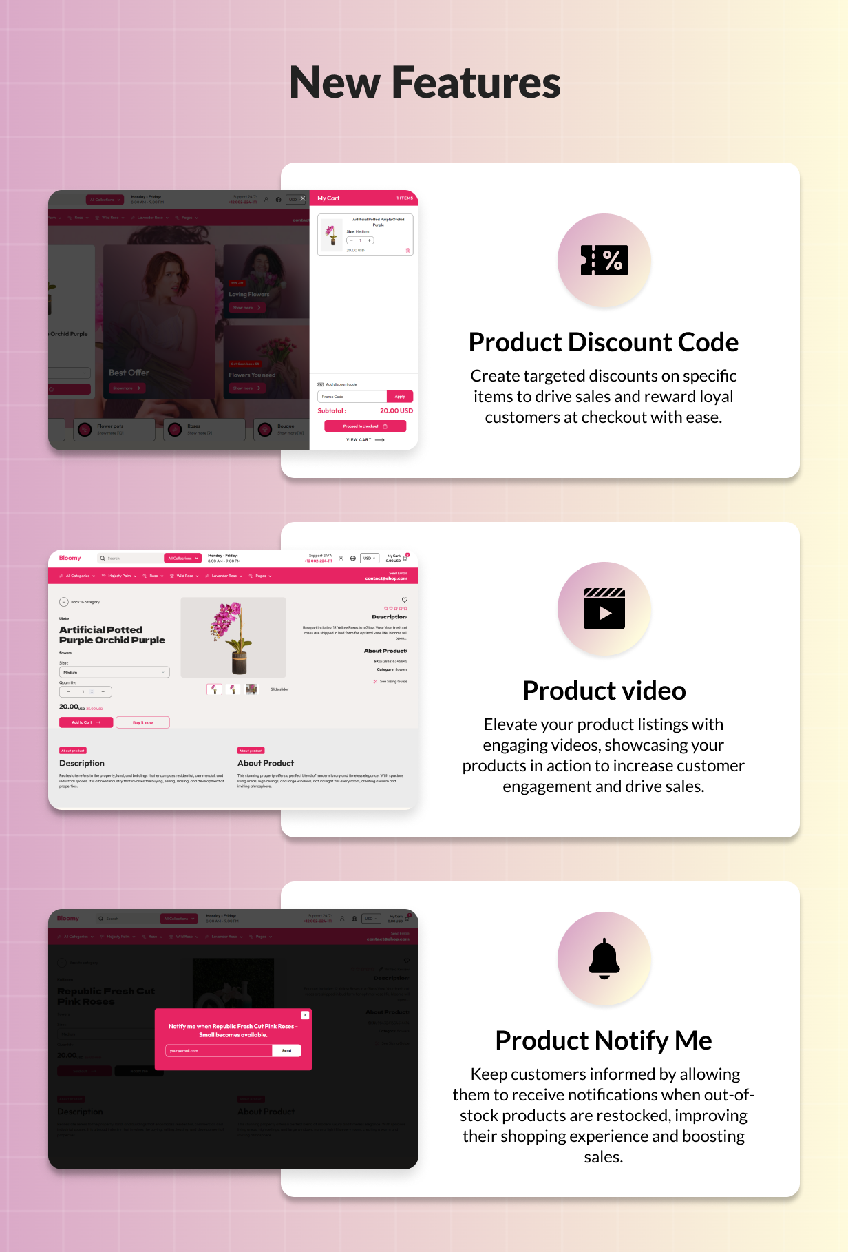 Bloomy - Flower & Florist Shopify 2.0 eCommerce Template - 12