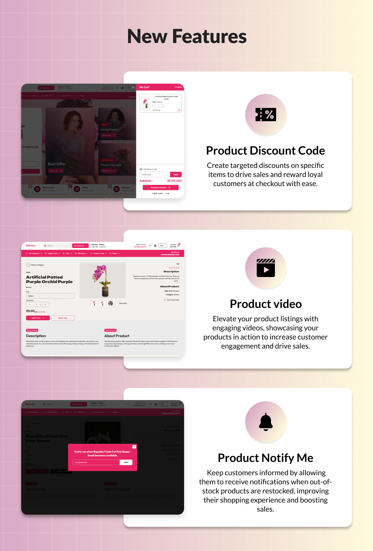 Bloomy - Flower & Florist Shopify 2.0 eCommerce Template - 11