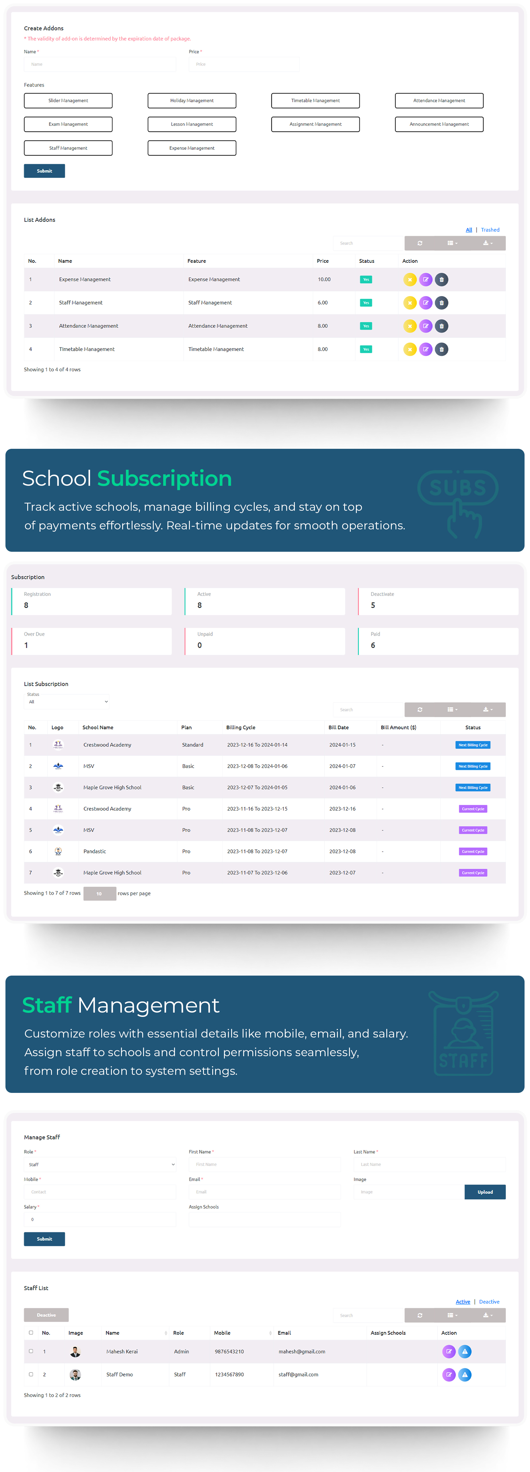 eSchool SaaS - School Management System with Student | Parents Flutter App | Laravel Admin - 22