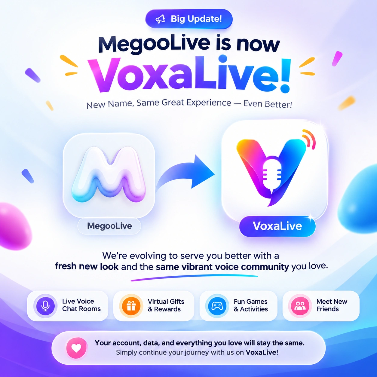 MegooLive to VoxaLive