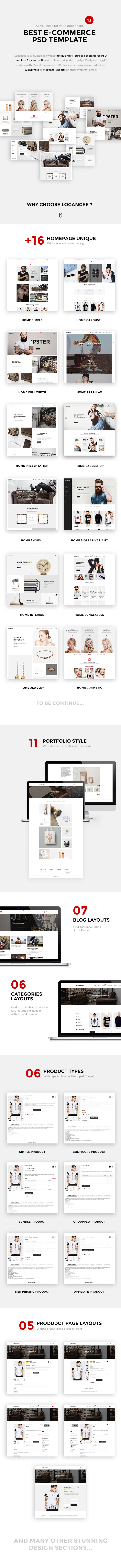 Logancee - Mutilpurpose eCommerce PSD Template - 5