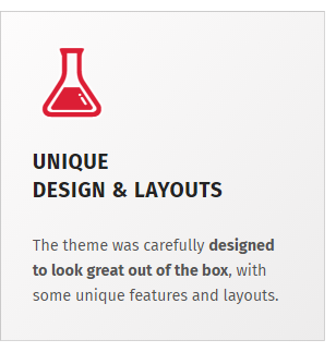 Unique design features