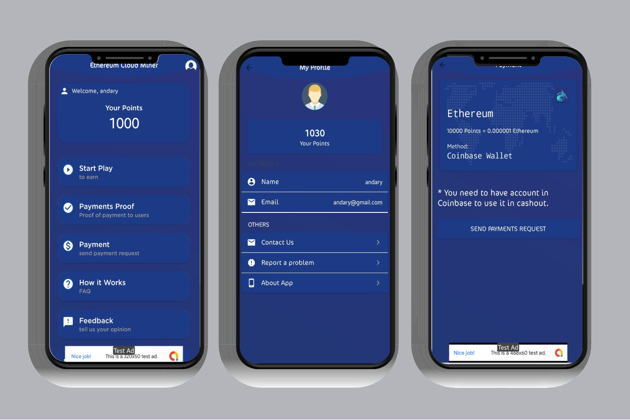 Ethereum Mining App with Admin Panel and Admob by IbrahimOdeh | CodeCanyon