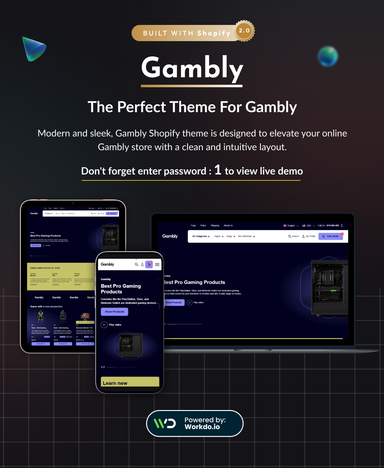Gambly - Multipurpose Gaming Shopify 2.0 theme - 7