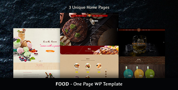 Food Beverage Company One Page Html By Buddhathemes Themeforest